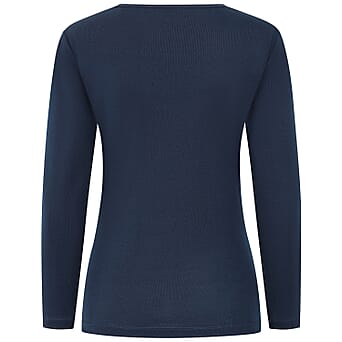 https://tjcuk.sirv.com/Products/79/7/7972612/Emreco-Relaxed-Fit-3-4-Sleeve-Crew-Neck-Classic-Top-Size-18-Navy_7972612_3.jpg?w=342&h=342