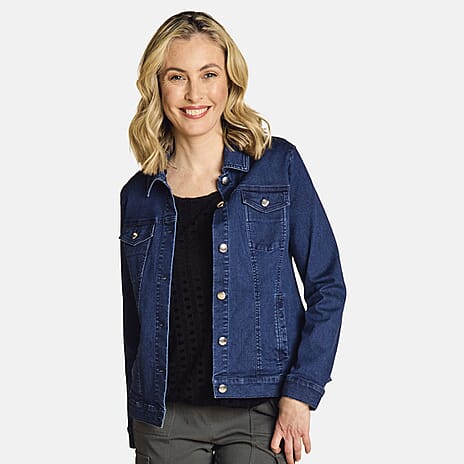 Emreco Classic Denim Jacket (Size 12) - Denim Blue