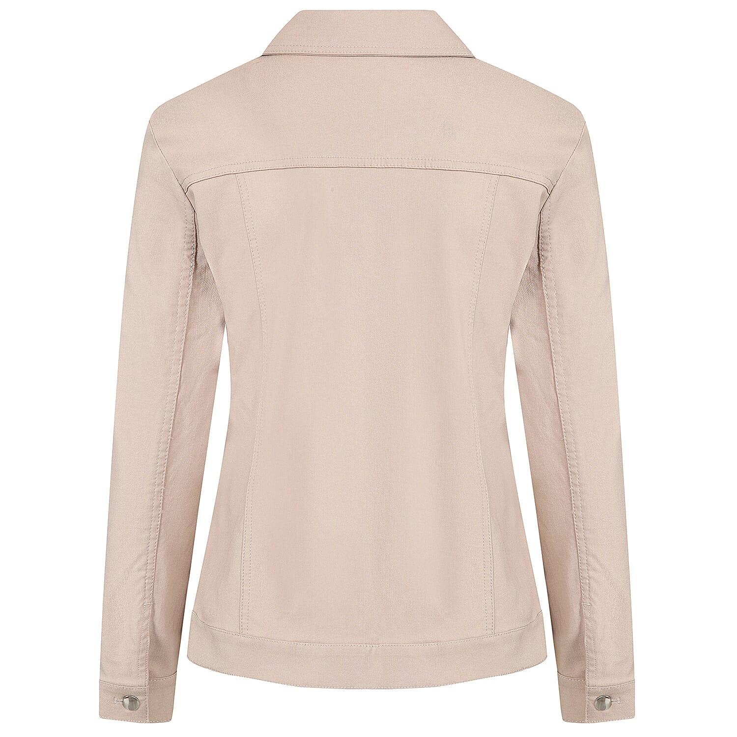 Emreco Stretch Jean-Style Jacket (Size 10) - Soft Almond