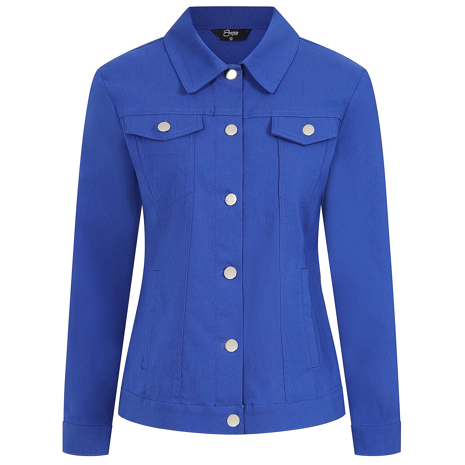 Emreco Bengaline Stretch Jacket (Size 12) - Royal
