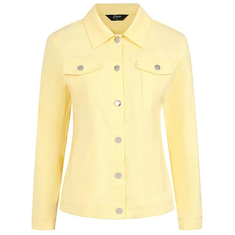Emreco Jean Style Bengaline Jacket (Size 10) - Lemon