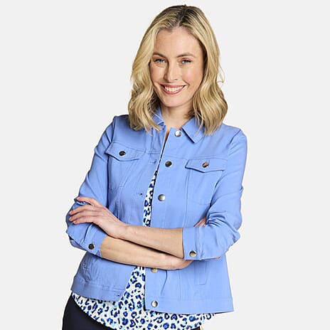 Classics Bengaline Style Stretch Jacket - Blue (Size 10)