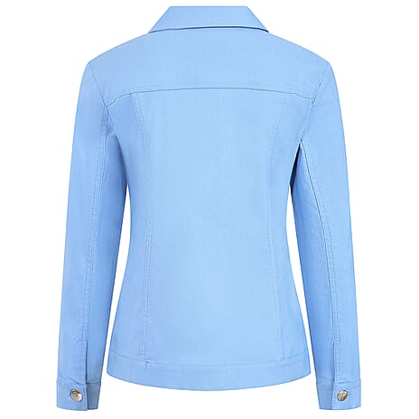 Classics Bengaline Style Stretch Jacket (Size 14) -  Blue