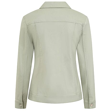 Classic BENGALINE Woven Jacket - LT KHAKI