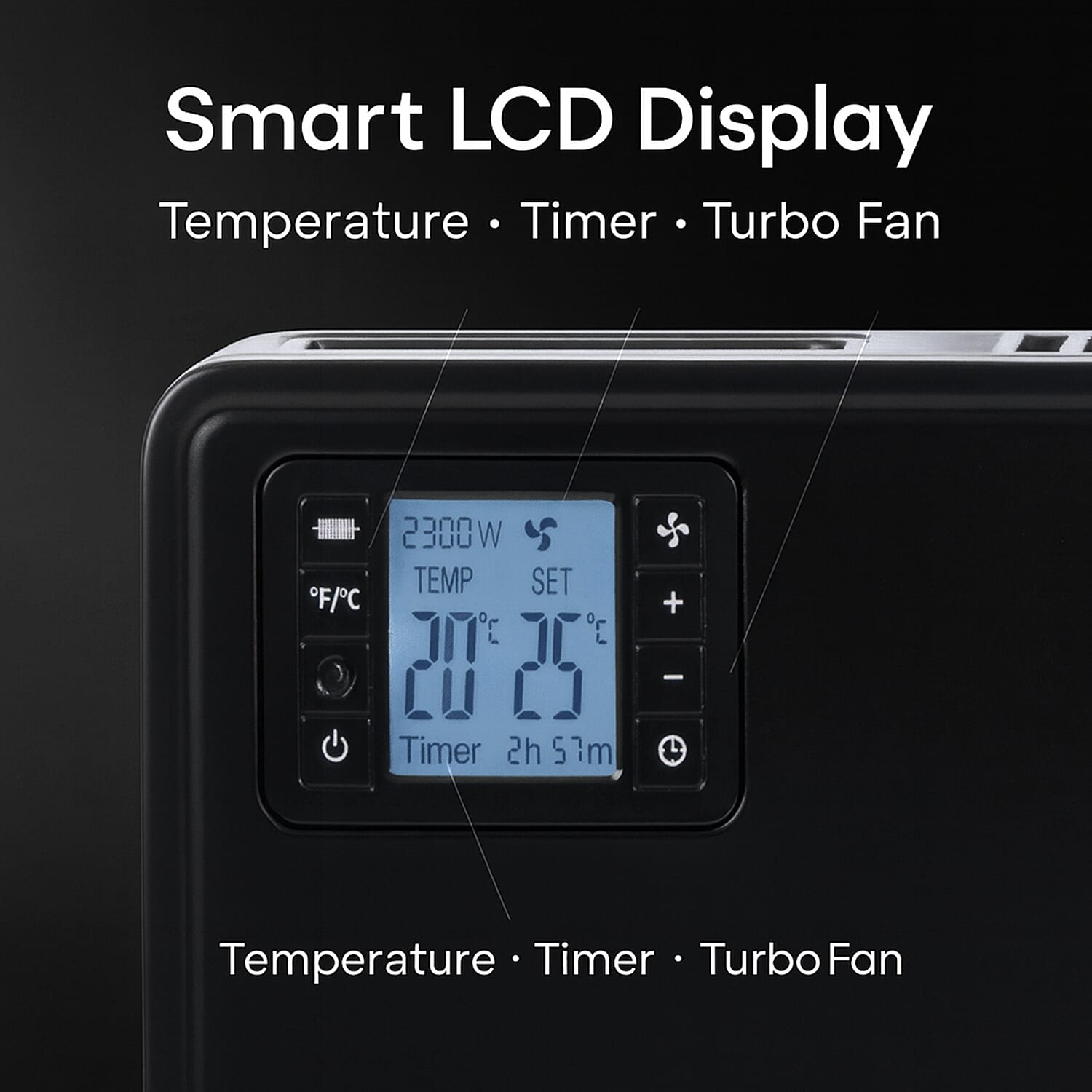 Daewoo 2300W Convector Heater with Remote Control