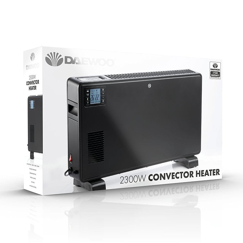 Convector Heater with Turbo - Timer LCD- Black