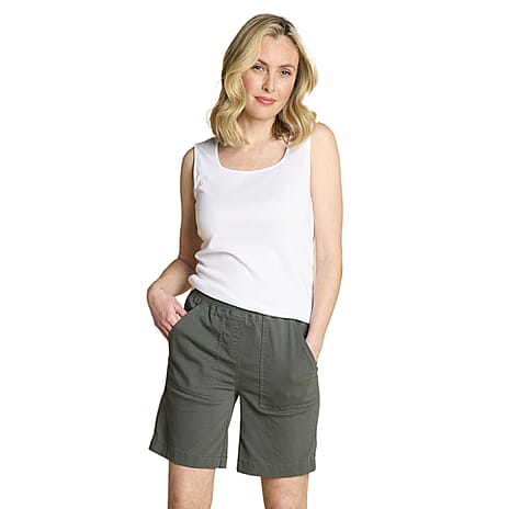 Emreco Square Neck Vest (Size - 20) - White