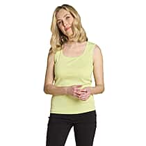 Emreco Square Neck Sleeveless Knitted Vest (Size 10) - Lime