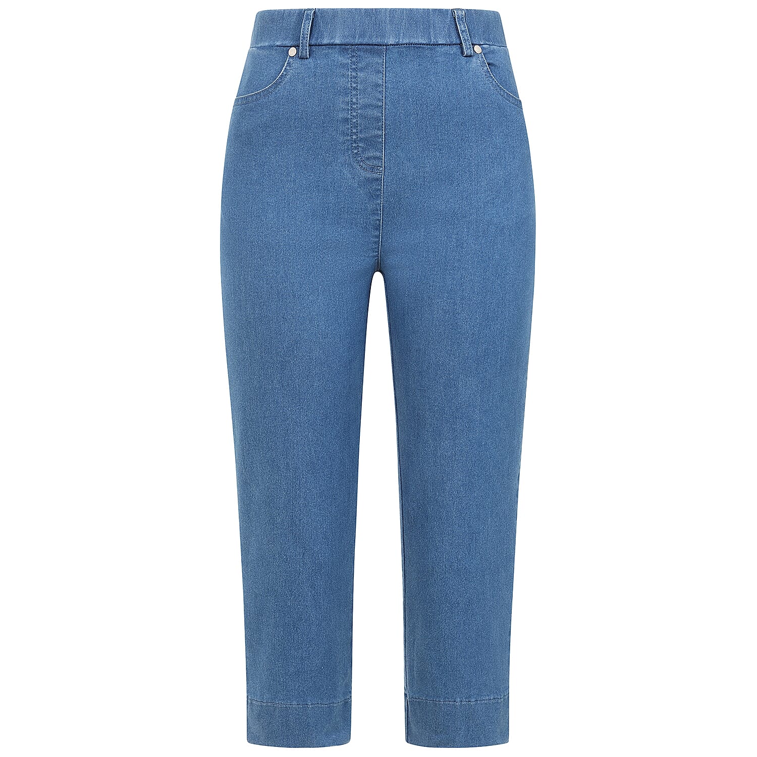 Emreco Casual Slim Fit Stretch Denim Crop Trousers