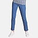 Emreco Comfortable Stretch Denim Ankle Grazer Trousers with 27 Inch Inseam (Size 12) - Denim Blue