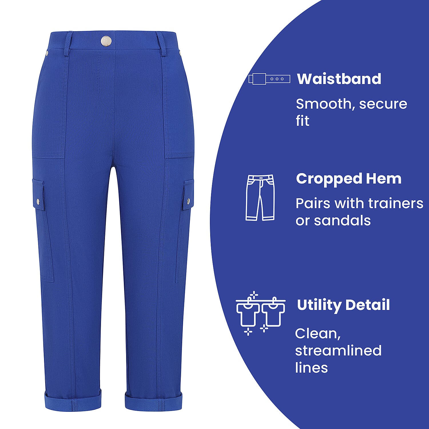 Emreco Combat Style Bengaline Stretch Utility Crop Trouser