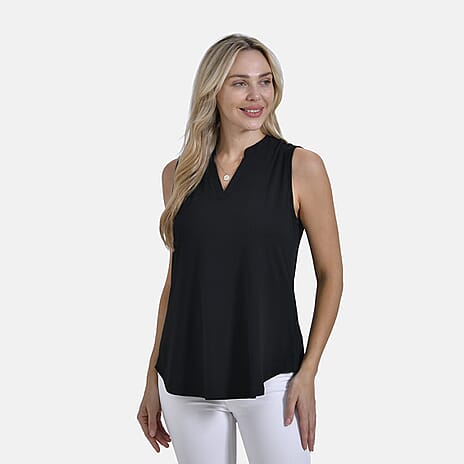 - Maisi Sleeveless Casual Blouse (Size - S) - Black