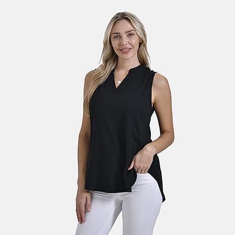 - Maisi Sleeveless Casual Blouse (Size - S) - Black