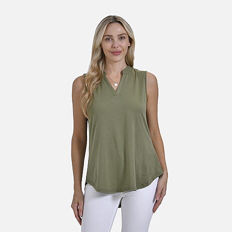 - Maisi Sleeveless Relax Fit Blouse (Size XL) - Green