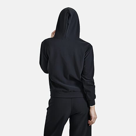 & Maisi Ladies Zip Up Hoodie (Size 20 to 22) - Black