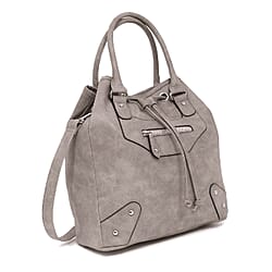 Nicole Brown Faux Leather Shoulder Bag