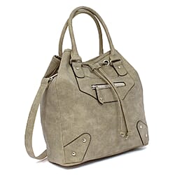 Nicole Brown Faux Leather Shoulder Bag