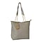 Nicole Brown PU Tote Bag - Grey