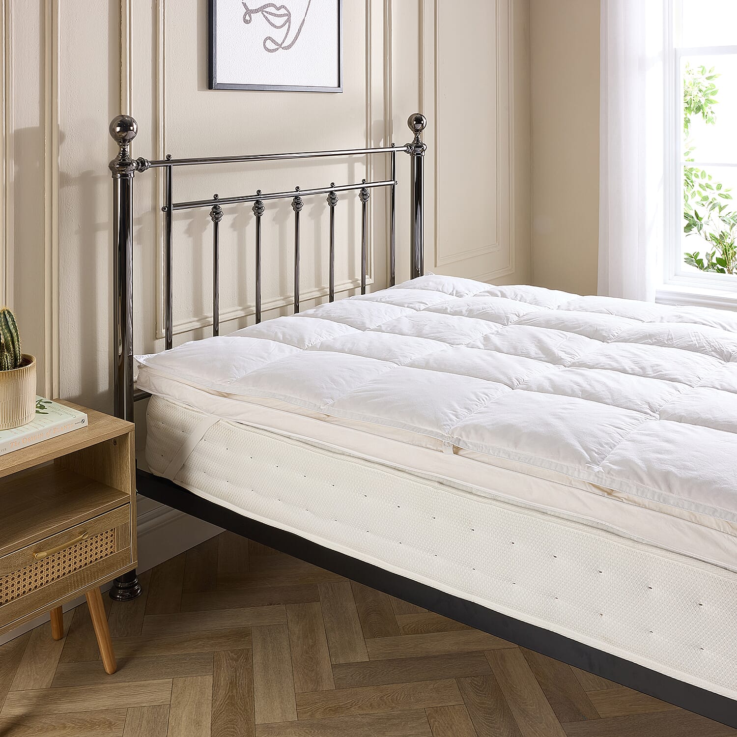 Duck Feather & Down Dual Layer Mattress Topper Duck Feather & Down Dual Layer Mattress Topper