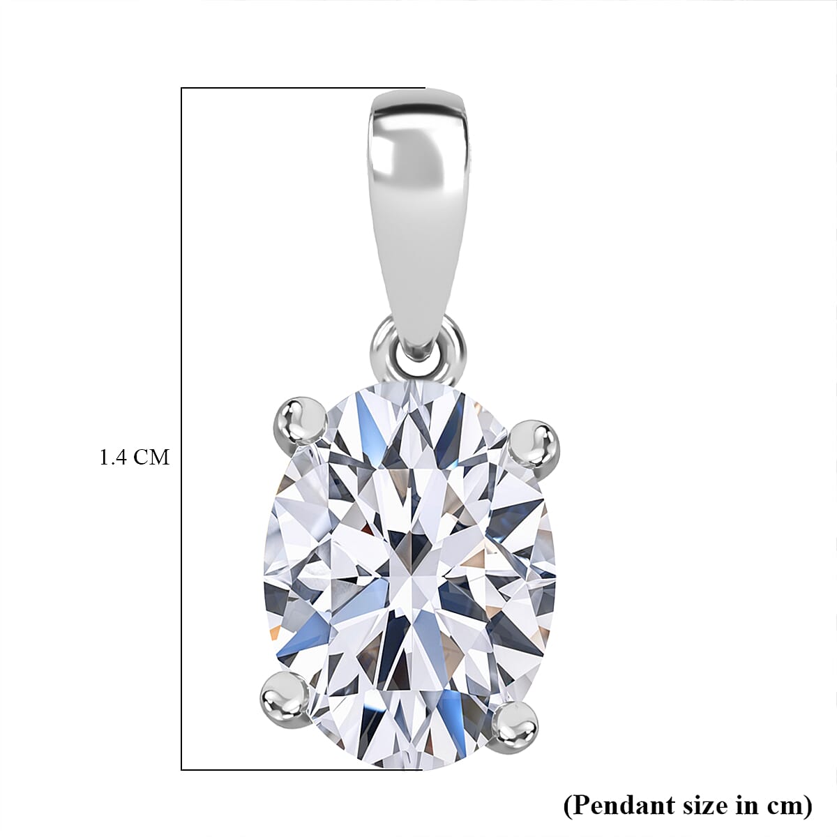 Luxuriant Diamond 950 Platinum Lab Grown Diamond SGL Certified GH, VS Pendant 1.00 Ct