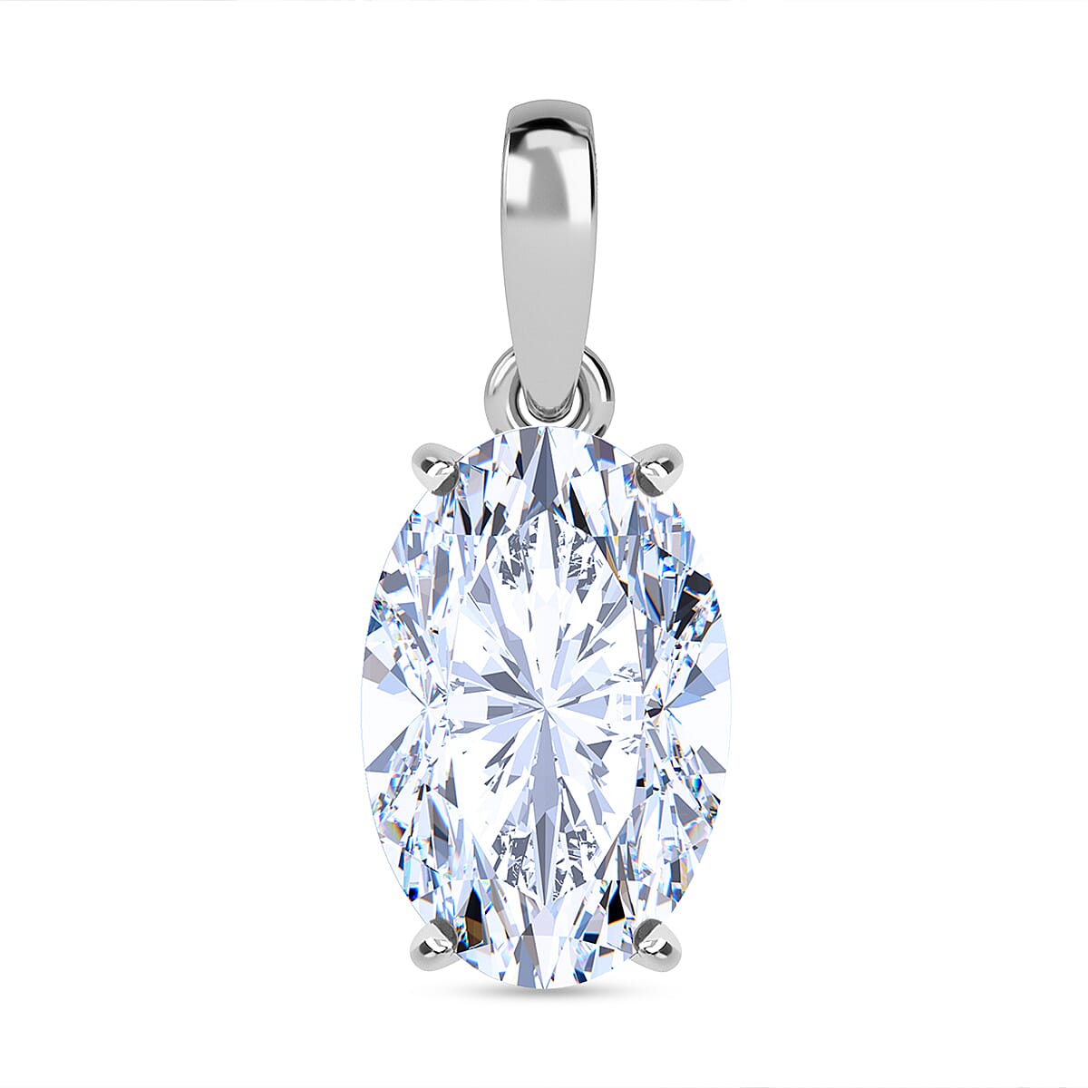 Luxuriant Diamond- 950 Platinum Lab Grown Diamond Certified VS-G Pendant 5.01 Ct