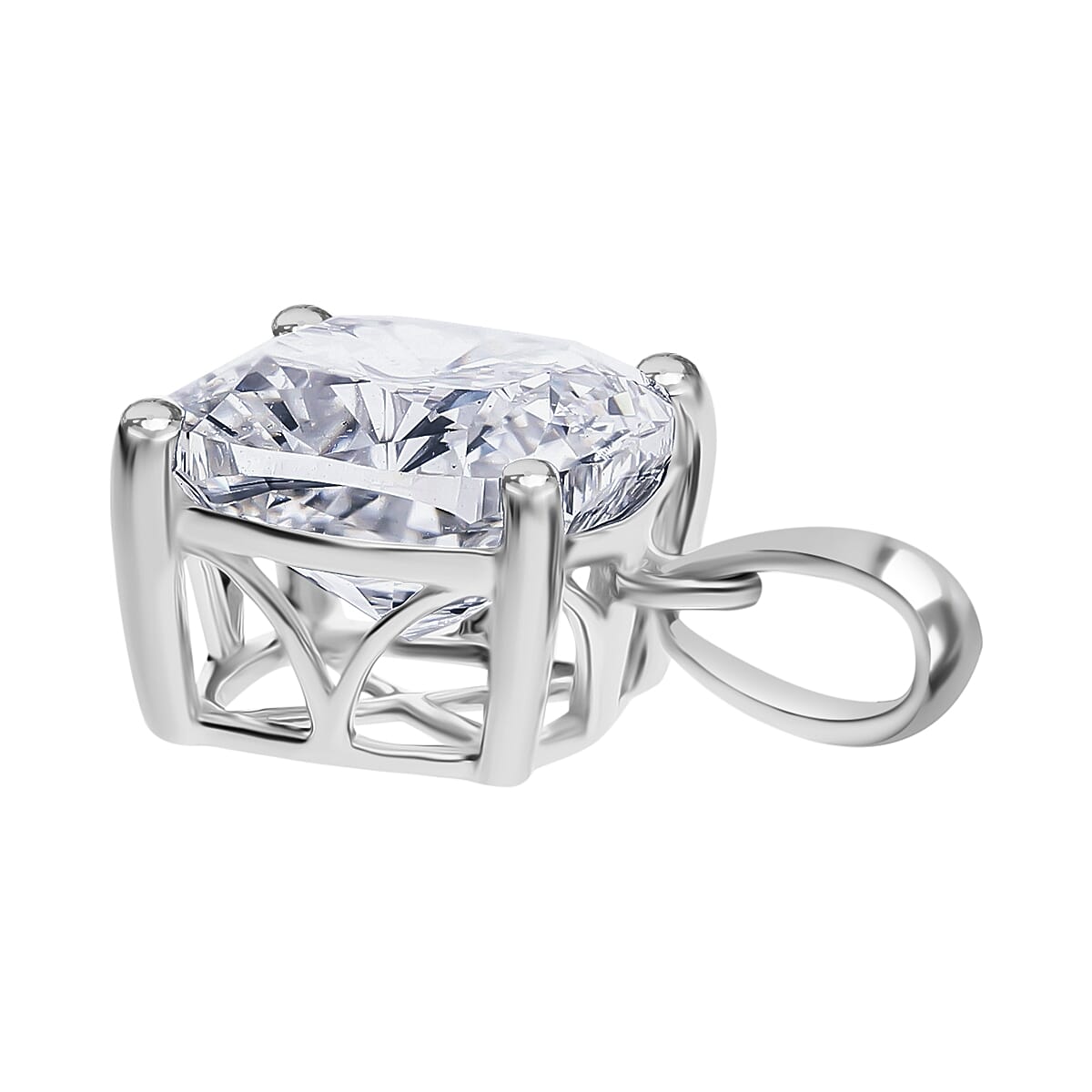 Luxuriant Diamond- 950 Platinum Lab Grown Diamond Certified VS-G Pendant 5.02 Ct