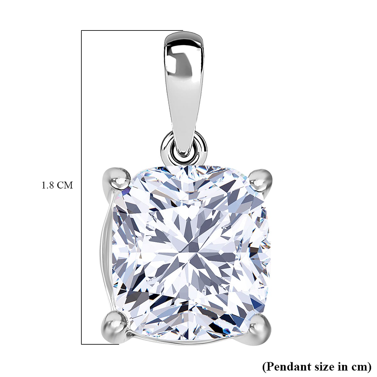Luxuriant Diamond- 950 Platinum Lab Grown Diamond Certified VS-G Pendant 5.02 Ct