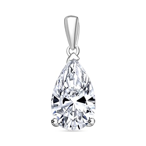 First Time Ever - Luxuriant Diamond 950 Platinum IGI Certified VS-G Pear Cut Lab Grown Diamond Pendant 5.01 Ct.