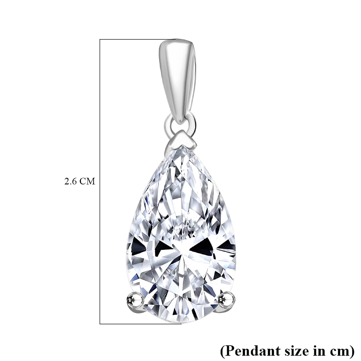 First Time Ever - Luxuriant Diamond 950 Platinum IGI Certified VS-G Pear Cut Lab Grown Diamond Pendant 5.01 Ct.