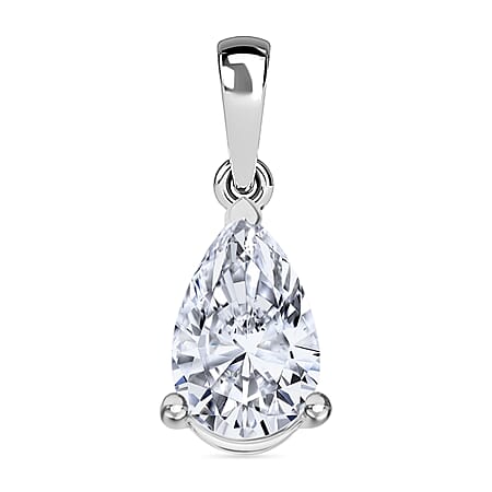 LUXURIANT 1 Ct. Lab Grown Diamond Solitaire Pendant in 950 Platinum SGL Certified (VS/G-H)