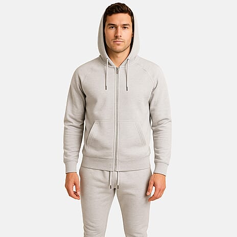 Cotton Patterned Loungwear  - Grey & Grey