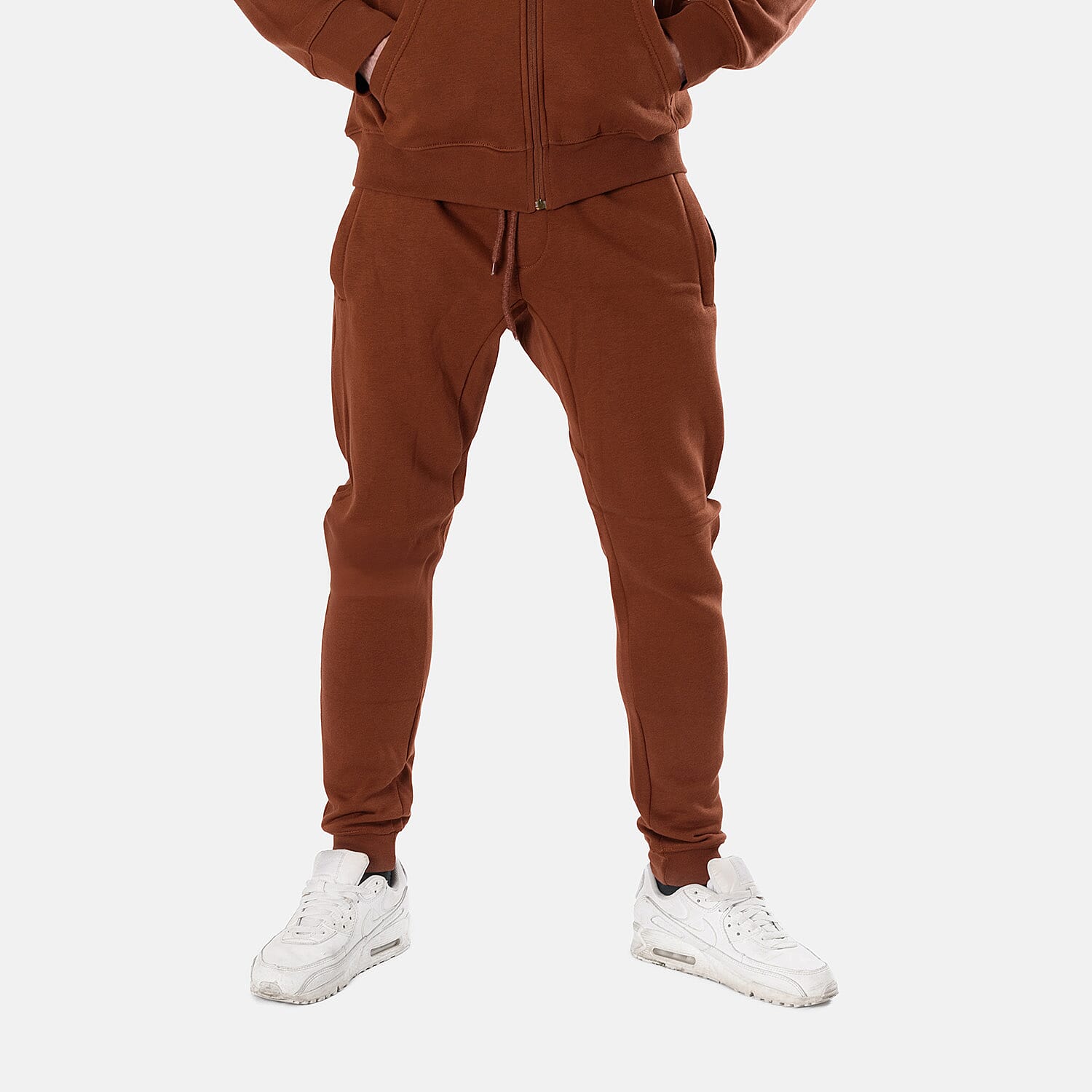 100% Fleece Cotton Mens Track Suit (Size XXL) - Brown 100% Fleece Cotton Mens Track Suit (Size XXL) - Brown