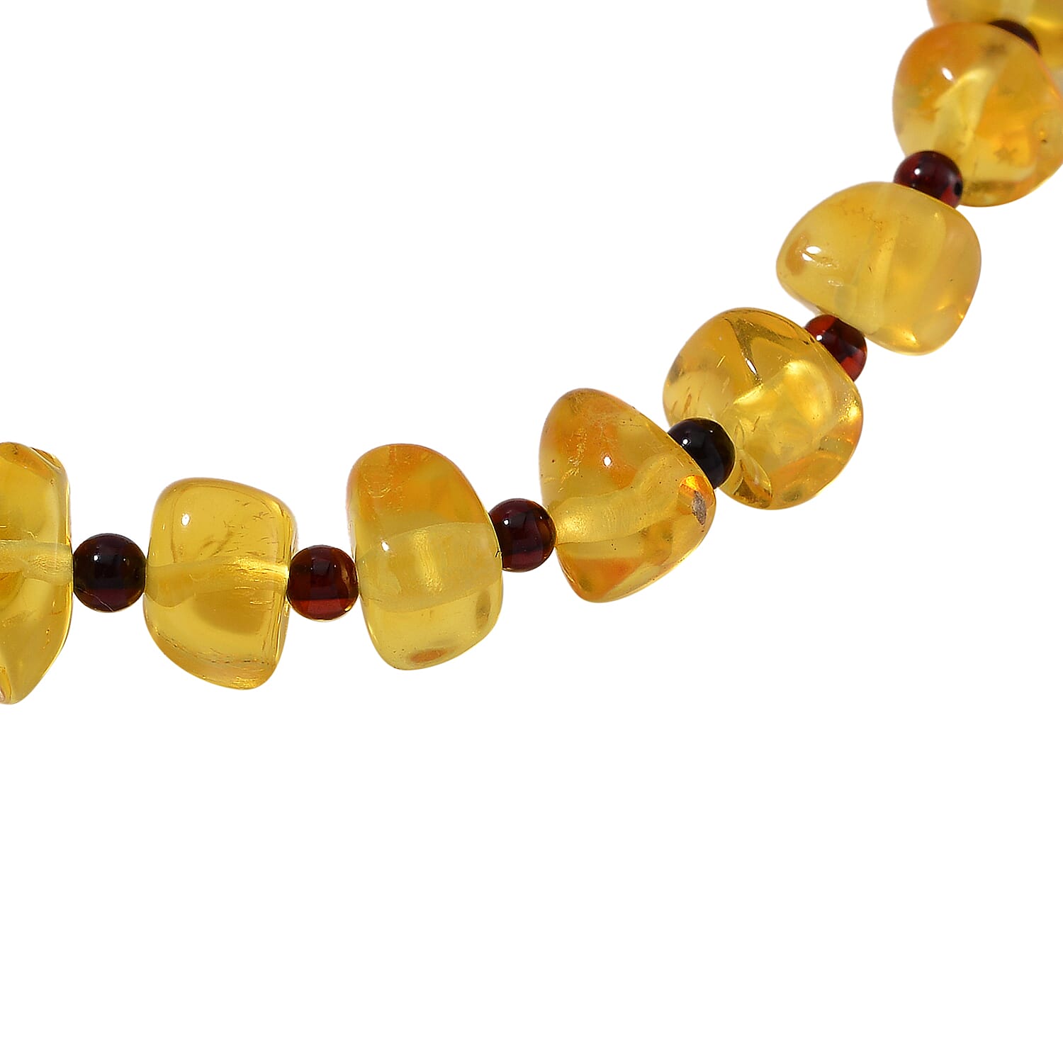 Amber Stone Stretchable Bracelet (Size 7-7.5) 25.0 Ct.