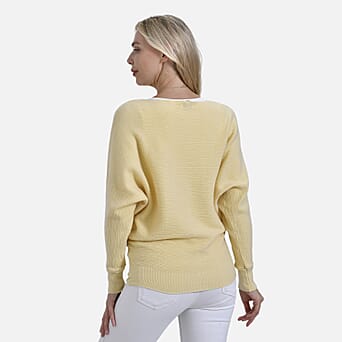 https://tjcuk.sirv.com/Products/79/7/7976147/Tamsy-Cotton-Blend-Boat-Neck-Bat-Sleeve-Jumper-Size-61x68-cm-Yellow_7976147_3.jpg?w=342&h=342
