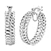 White Diamond  Full Hoop Earring Pure Yellow Brass