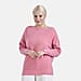 Tamsy Cotton Boat Neck Jumper (Size Up to 20) - Pink