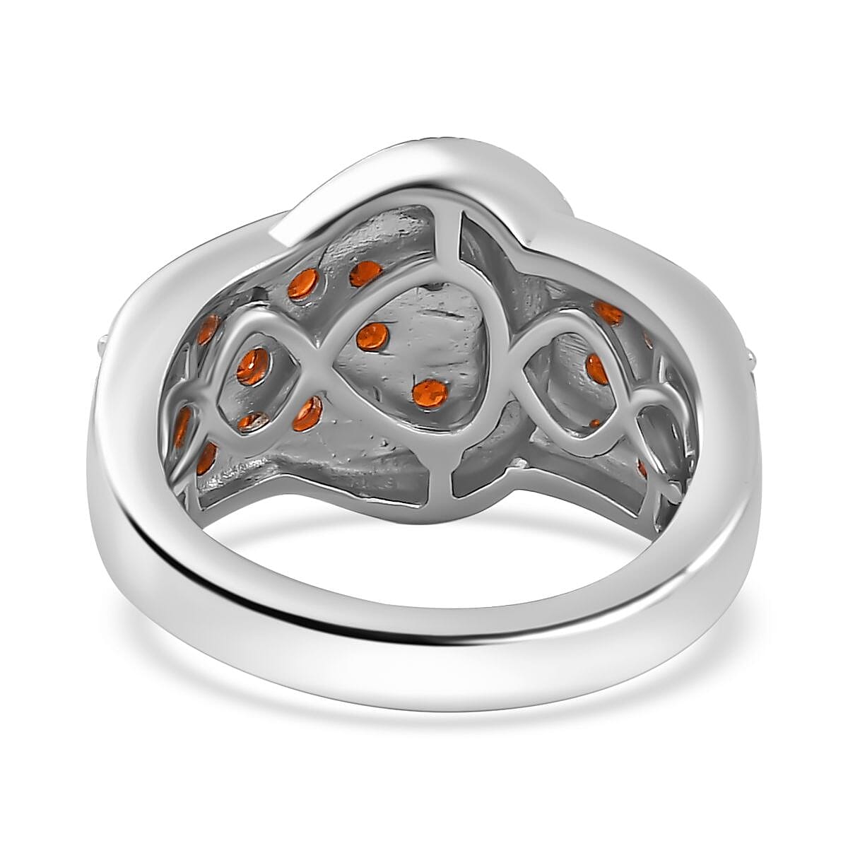 Designer Inspiration - Red Garnet Buckle Design Ring