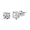 Luxuriant Diamond 2 Ct. Lab Grown Diamond Solitaire Stud Earrings in 14K White Gold, SGL Certified