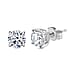 LUXURIANT 14K Yellow Gold SGL Certified Lab Grown Diamond (VS-E/F) Solitaire Stud Earrings with Screw Back 2 Ct.