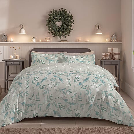 Copenhagen Home Mistletoe Duvet Cover Set (Size Single) - Teal