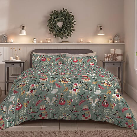 Copenhagen Home Festive Fayre Duvet Cover Set - Double