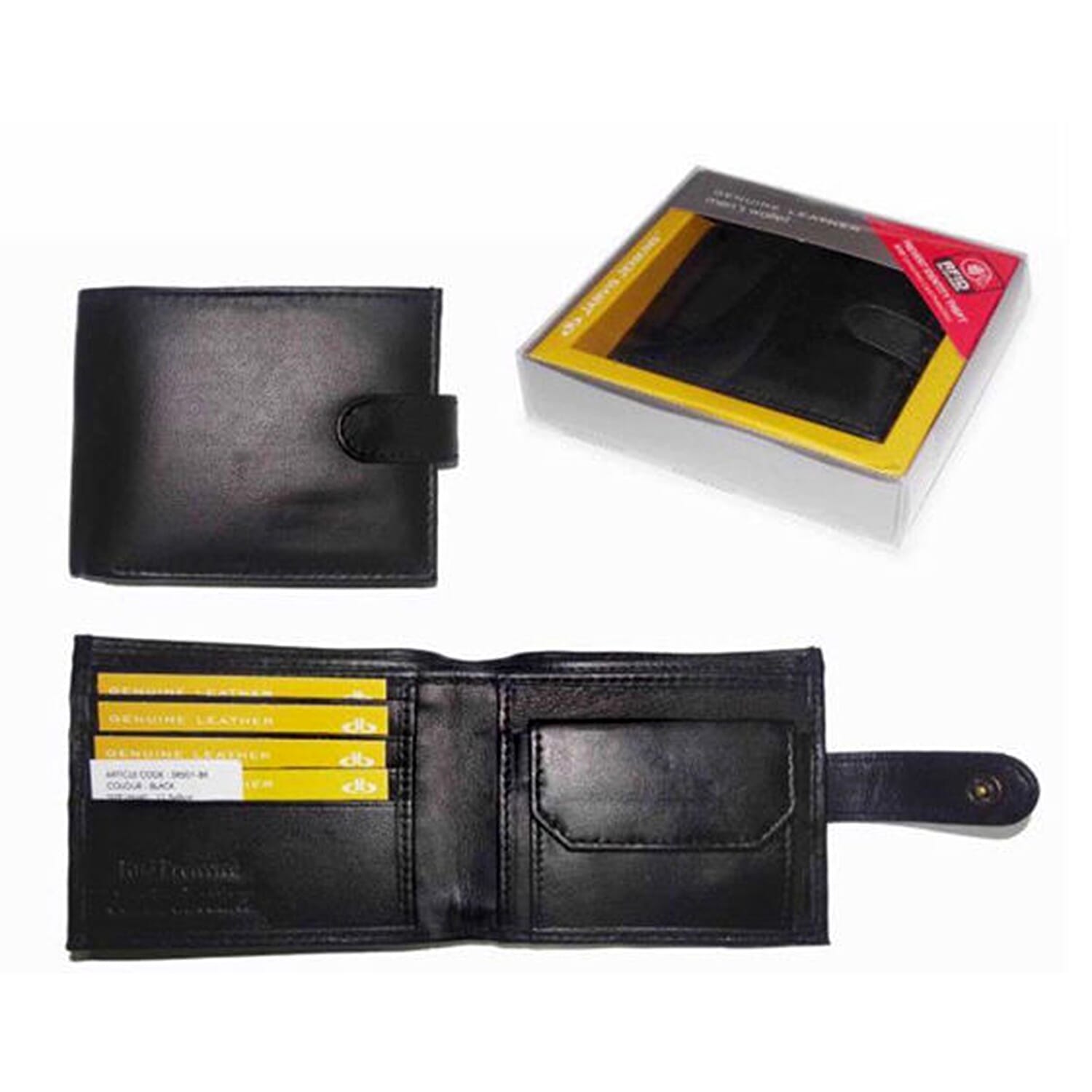 Christmas Gifting Idea - Mens Wallet with Multiple Compartments - Black