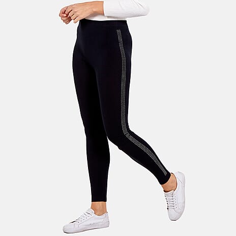 Nova of london Fleece Lined Legging (Size 12-14) - Black