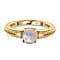 Solitaire Ring in Yellow Gold Overlay Sterling Silver