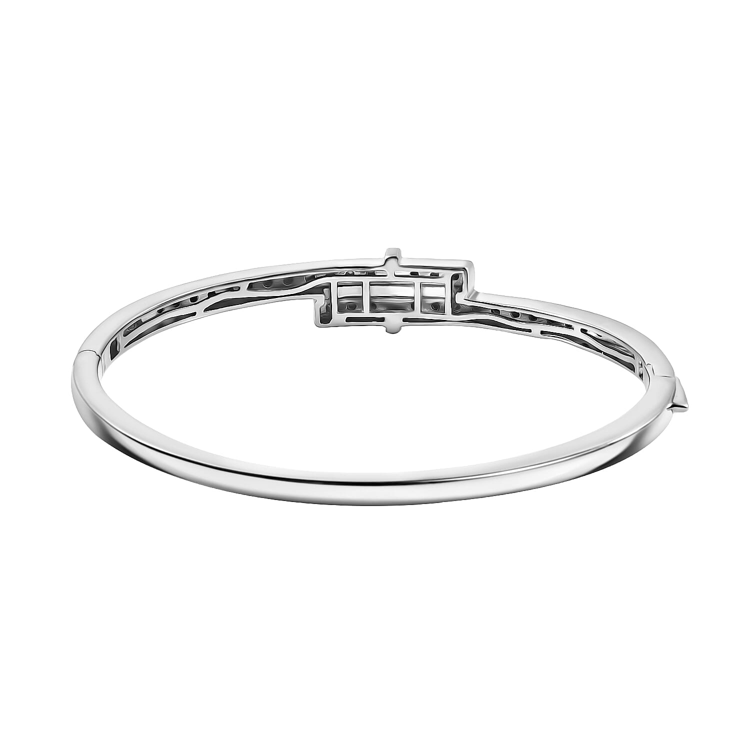 Designer Inspired White Diamond Bangle (Size 7.5) Designer Inspired White Diamond Bangle (Size 7.5)
