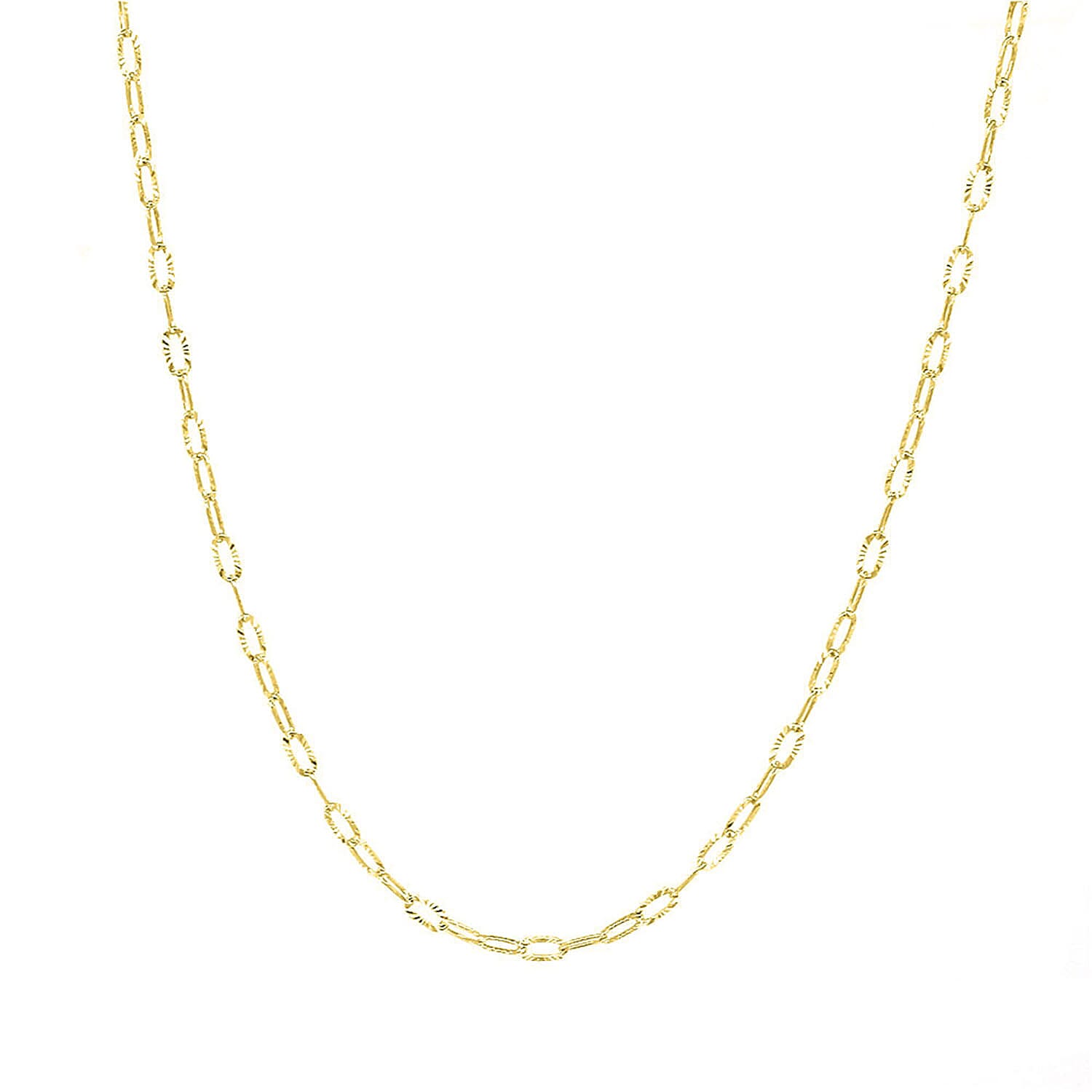 NY Close Out- Gold Overlay Sterling Silver Necklace (Size - 20)