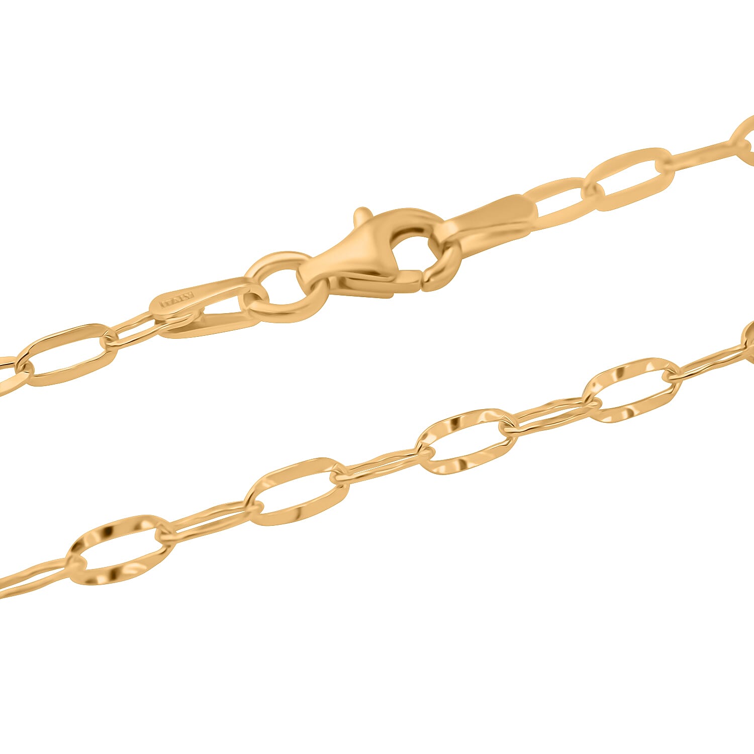 NY Close Out- Gold Overlay Sterling Silver Necklace (Size - 20)