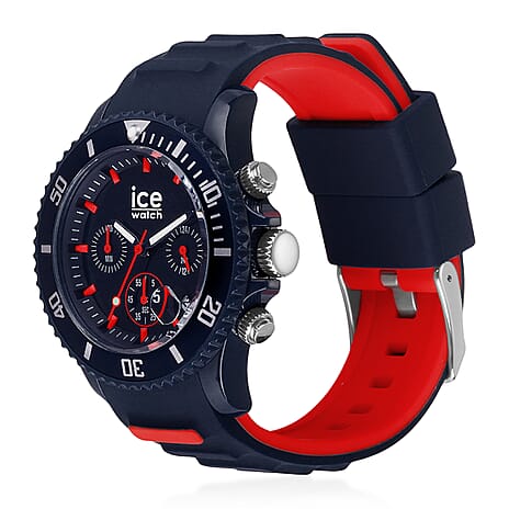 Ice Watch Dark Blue and Red Chronograph Watch