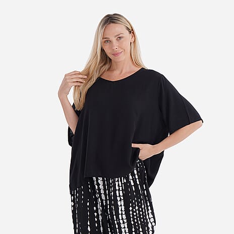 - Maisi Printed Co-ord Set (Size M) - Black