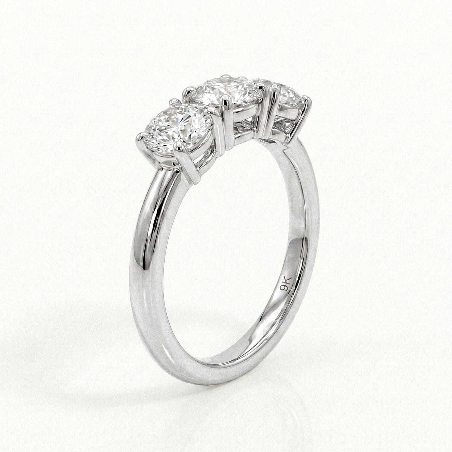 LUXURIANT SGL Certified Lab Grown Diamond (VS-G/H) 3 Stone Ring